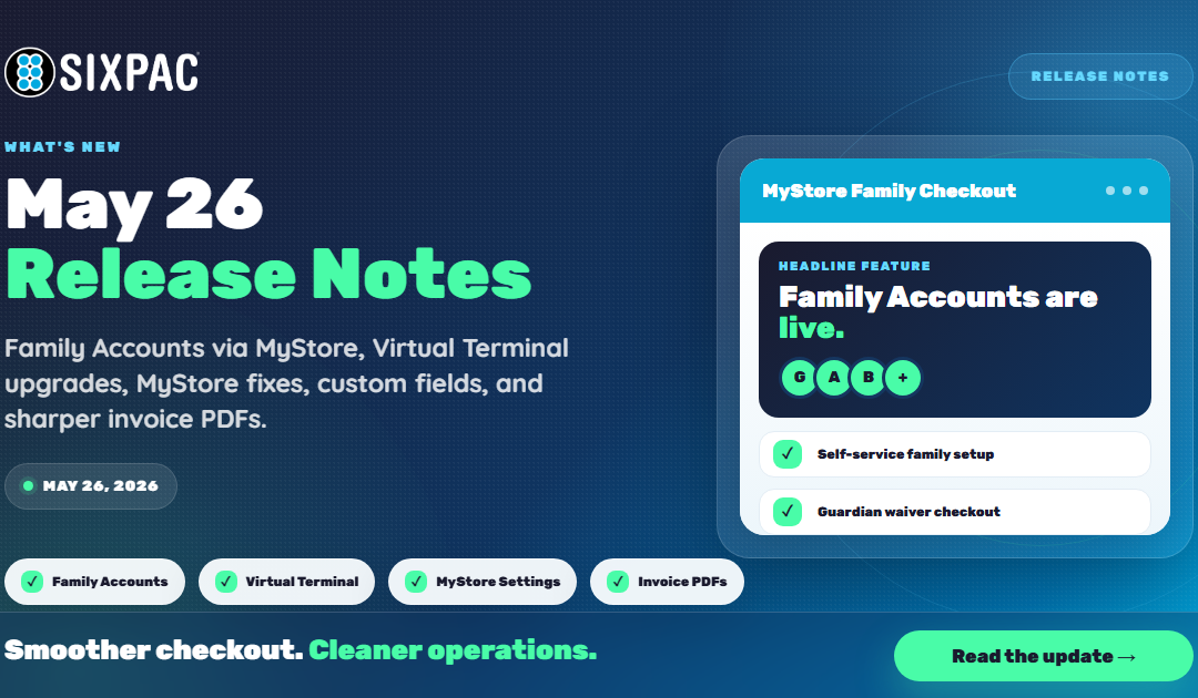 Family Accounts, Faster Checkouts, and a Cleaner MyStore: What’s New This Week